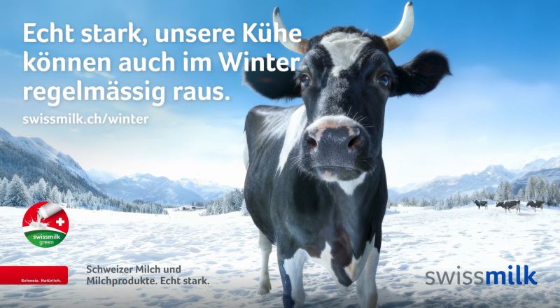 Werbung von Swissmilk.