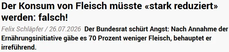 Screenshot des Artikels im Infosperber