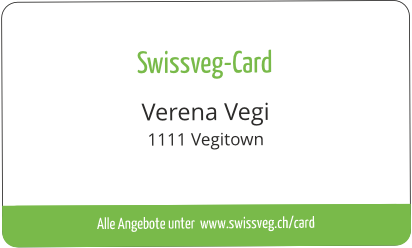 Swissveg-Card / Mitgliederausweis: Vorderseite