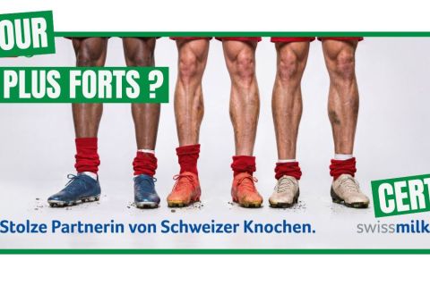 Affiche publicitaire de Swissmilk
